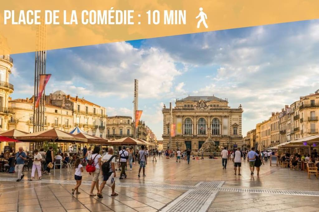 L'Ecucentre Avec Parking Inclu - 600M De La Place De La Comedie - Climatisation Монпельє Екстер'єр фото